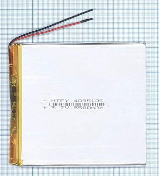 Аккумуляторная батарея Li-Pol (4x95x105мм), 2pin, 3.7В, 5500мАч